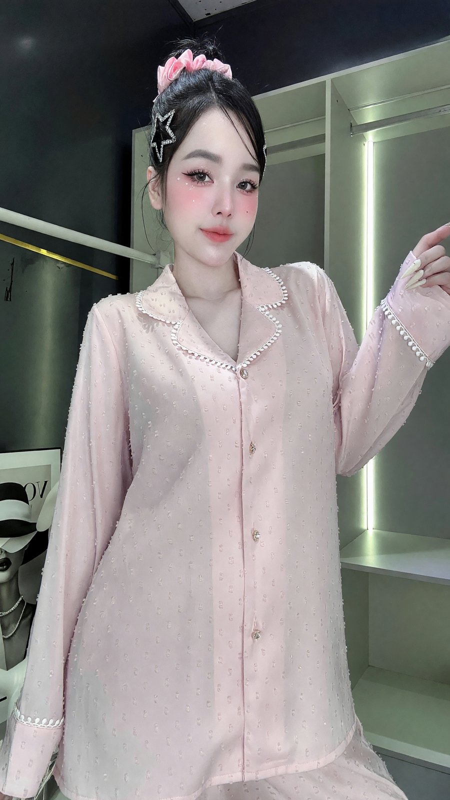 NAYI PETAL PAJAMA – Luxury Long Sleeve Set